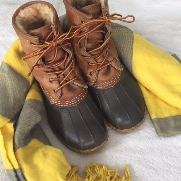 L.L. Bean Shoes - LL Bean Tumbled Shearling Lined Boots